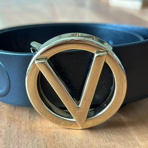 VALENTINO 3.81CM Logo Leather Belt